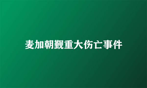 麦加朝觐重大伤亡事件