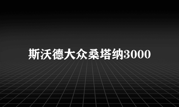 斯沃德大众桑塔纳3000