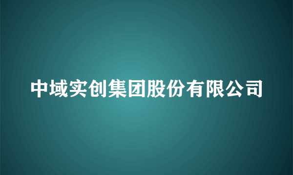 中域实创集团股份有限公司