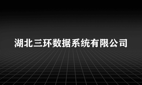 湖北三环数据系统有限公司