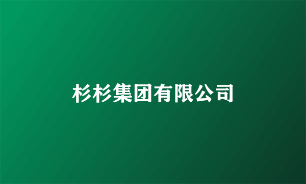 杉杉集团有限公司