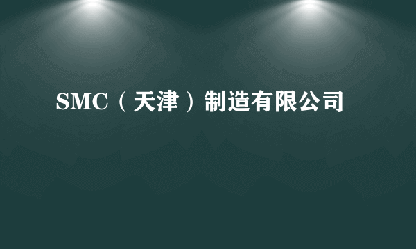 SMC（天津）制造有限公司