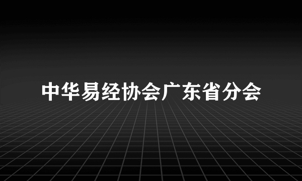 中华易经协会广东省分会