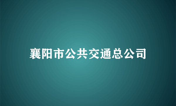 襄阳市公共交通总公司