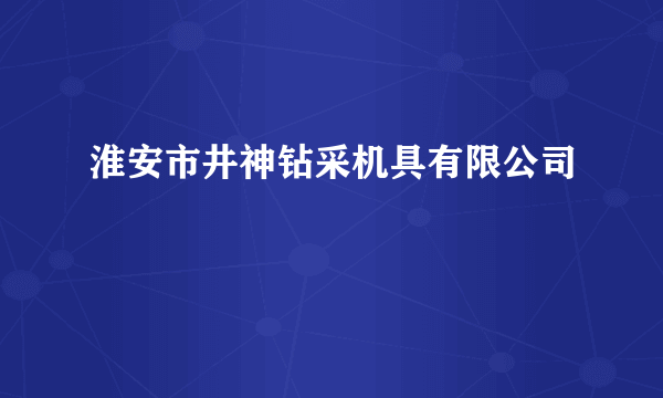 淮安市井神钻采机具有限公司