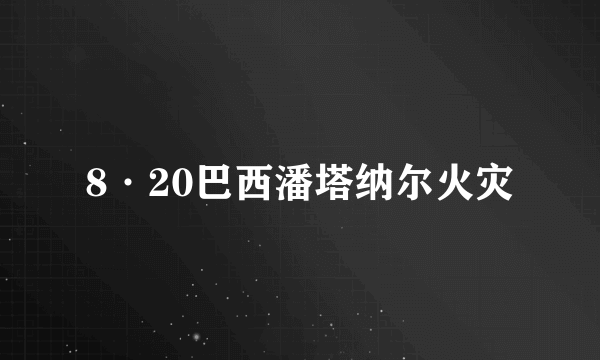 8·20巴西潘塔纳尔火灾