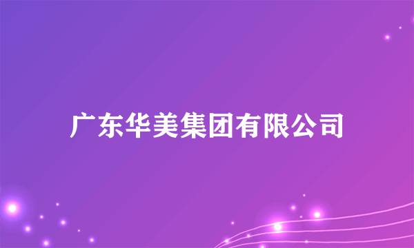 广东华美集团有限公司