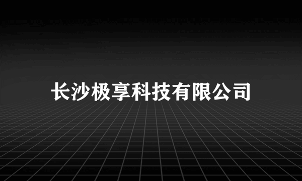 长沙极享科技有限公司