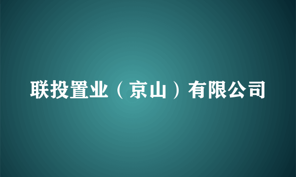 联投置业（京山）有限公司