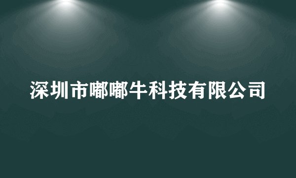 深圳市嘟嘟牛科技有限公司