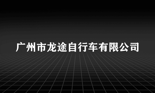 广州市龙途自行车有限公司