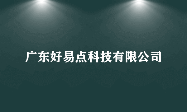 广东好易点科技有限公司