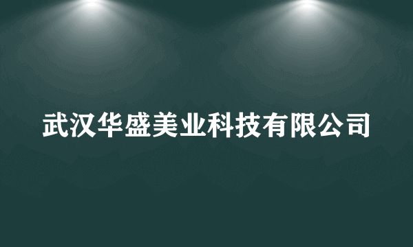 武汉华盛美业科技有限公司