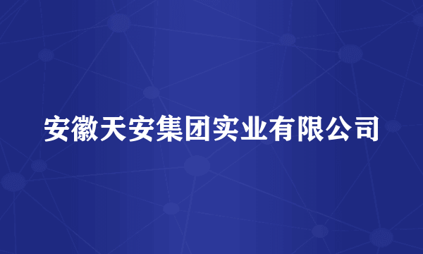 安徽天安集团实业有限公司