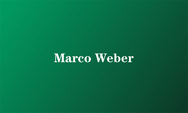 Marco Weber