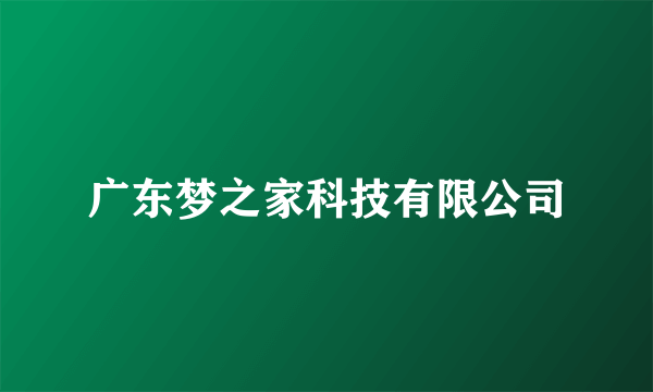 广东梦之家科技有限公司