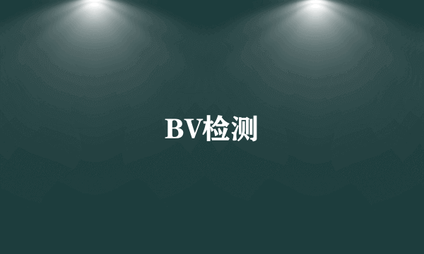 BV检测