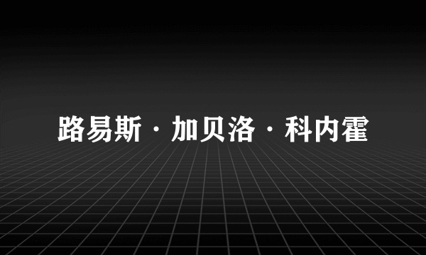 路易斯·加贝洛·科内霍