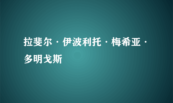 拉斐尔·伊波利托·梅希亚·多明戈斯