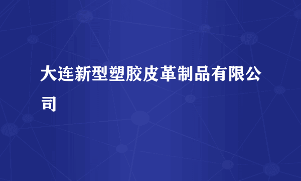 大连新型塑胶皮革制品有限公司