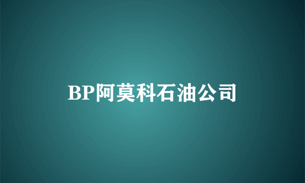 BP阿莫科石油公司