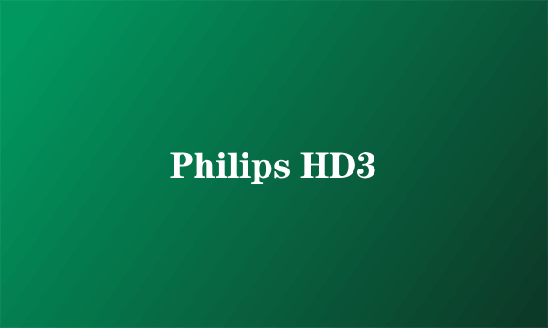 Philips HD3