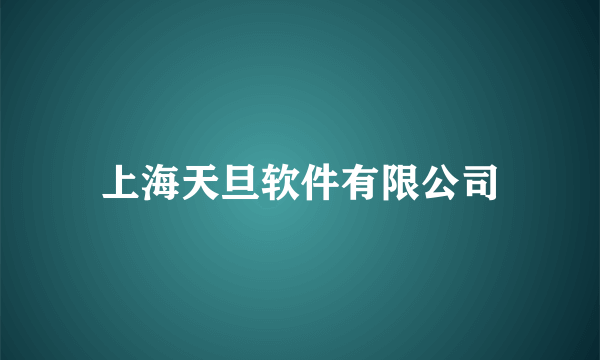 上海天旦软件有限公司