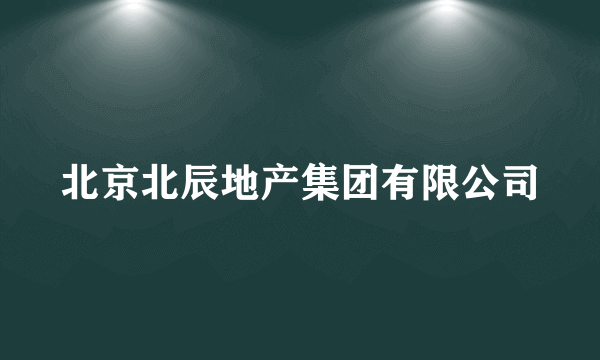 北京北辰地产集团有限公司