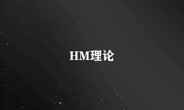 HM理论