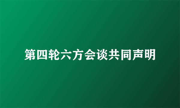 第四轮六方会谈共同声明