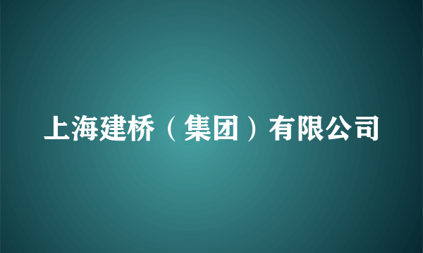 上海建桥（集团）有限公司