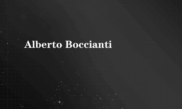 Alberto Boccianti