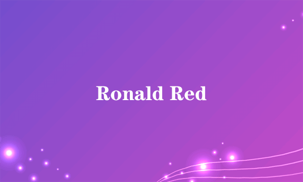 Ronald Red