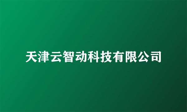 天津云智动科技有限公司