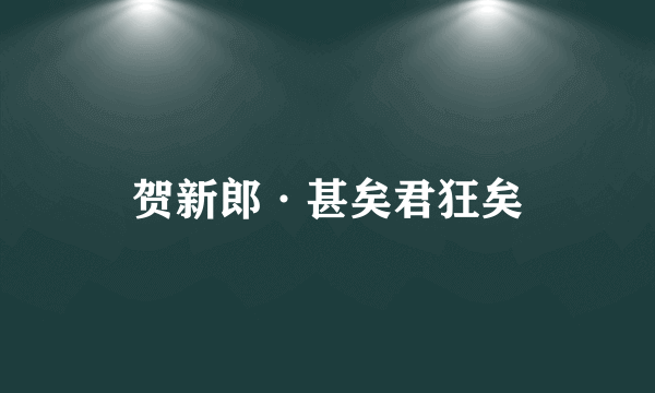 贺新郎·甚矣君狂矣