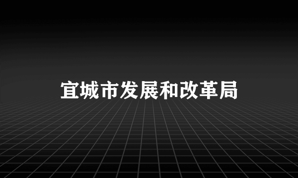 宜城市发展和改革局