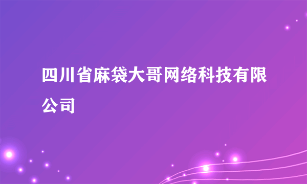 四川省麻袋大哥网络科技有限公司