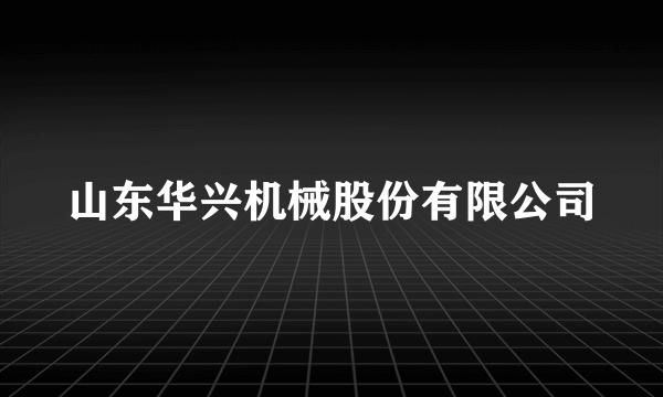 山东华兴机械股份有限公司