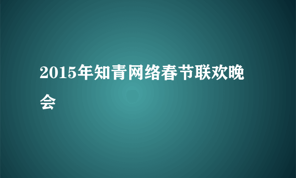 2015年知青网络春节联欢晚会