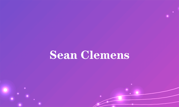 Sean Clemens