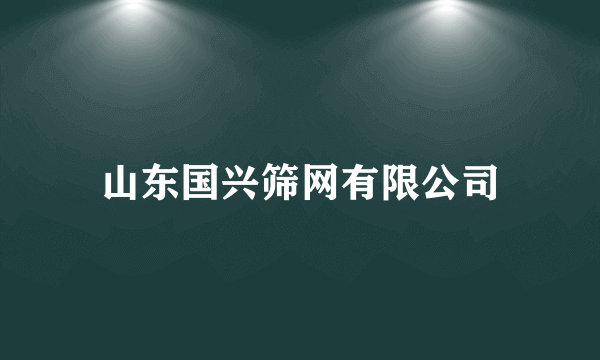 山东国兴筛网有限公司