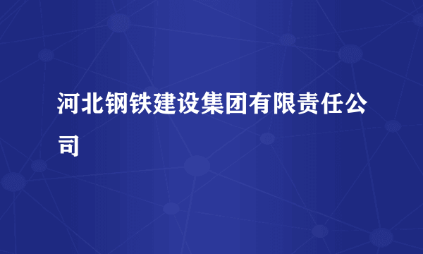 河北钢铁建设集团有限责任公司