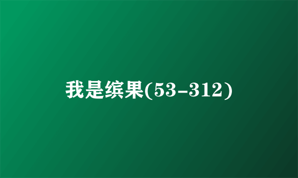 我是缤果(53-312)