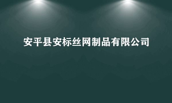 安平县安标丝网制品有限公司