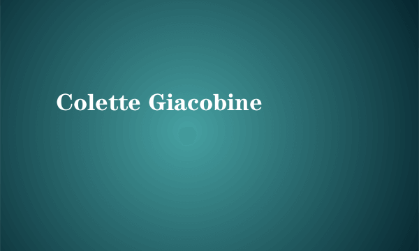 Colette Giacobine