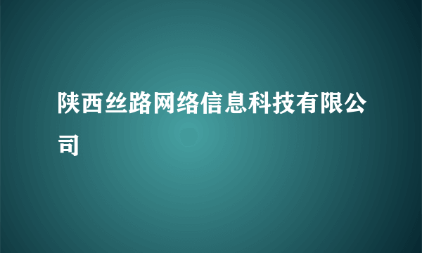 陕西丝路网络信息科技有限公司