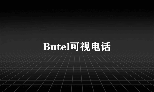 Butel可视电话