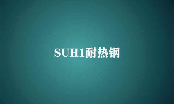 SUH1耐热钢