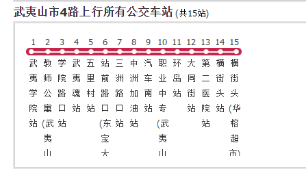 武夷山市公交4路