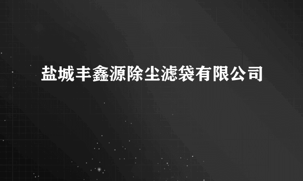 盐城丰鑫源除尘滤袋有限公司